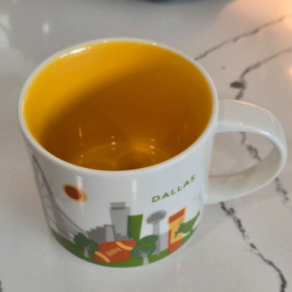 Starbucks You Are Here Dallas Mug 14 Oz Limited Edition City Collection Coffee C - Picture 7 of 7